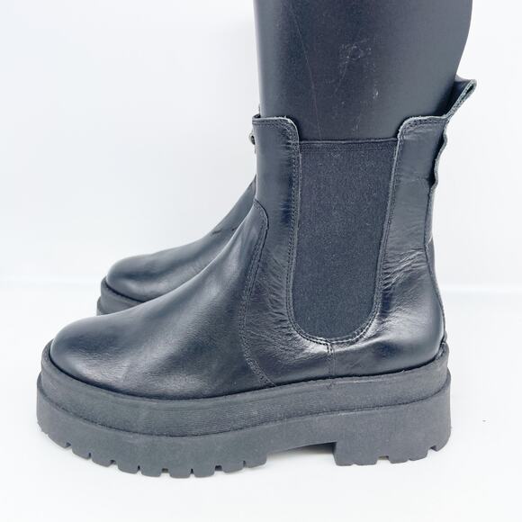 Kurt Geiger Women's Sawyer Embellished Leather Chelsea Boots Black EU 36 US 6 - Picture 5 of 12